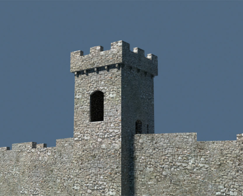 Reconstitution de La Tour des tanneurs - Les balades numériques