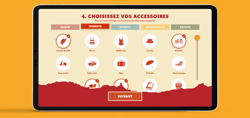 4 Choisissez vos accesoires